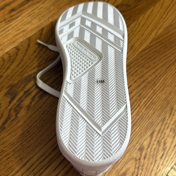 Tory Burch Howell Court Titanium white on white. New no box - Picture 3 of 7